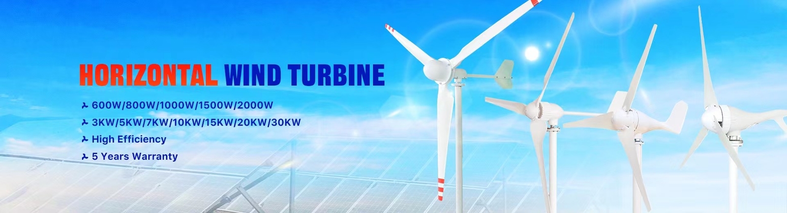 Kompletny system turbin wiatrowych