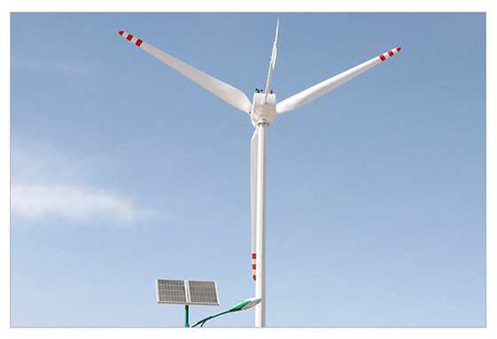 Połączenie kołnierzowe Pozioma turbina wiatrowa 10KW 220V Poziomy młyn wiatrowy