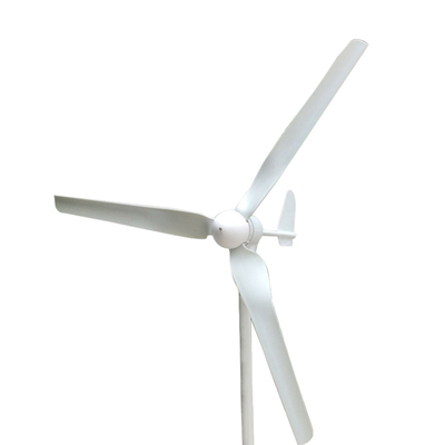 Biała mała pozioma turbina wiatrowa do użytku domowego 600W 800W 1000W 12V 24V 48V