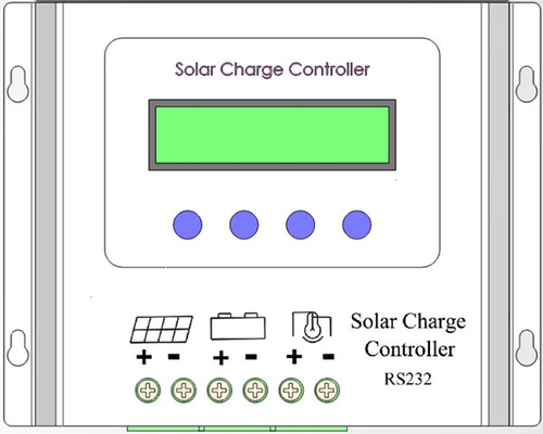Inteligentny kontroler ładowania słonecznego PWM o mocy 500 W 12 V 30 A Kontroler PWM z panelem słonecznym IP65